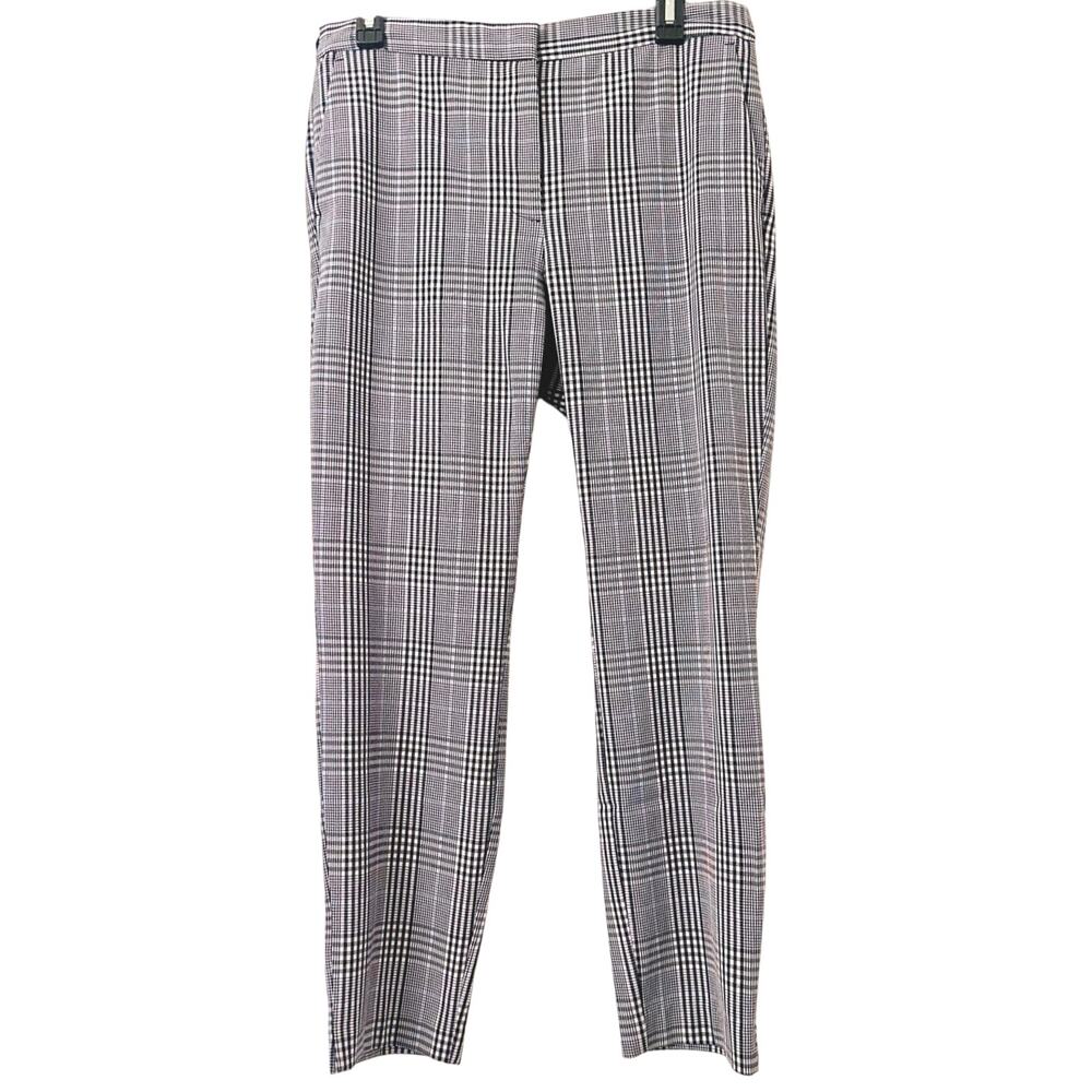 NWOT ZARA Juniors Plaid Ankle Pants Size 15 Slim Fit
